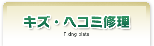 キズ・ヘコミ修理Fixing plate